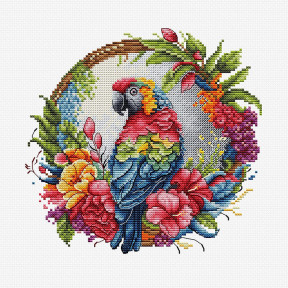 Тропический попугай Набор для вышивки крестом Luca-S BC201