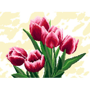 Тюльпани Схема для вишивання з нанесеним малюнком Orchidea O-2528