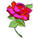 Чайная роза Ткань для вышивания с нанесённым рисунком Orchidea O-379