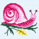 Улитка Ткань для вышивания с нанесённым рисунком Orchidea O-1212