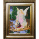 Ангел Хранитель (малая) Канва с нанесенным рисунком для вышивания бисером Солес АХМ-СХ