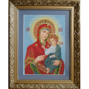 Богородица-Одигитрия (Винчальная пара малая) Канва с нанесенным рисунком для вышивания бисером Солес ВПМ-Б-СХ