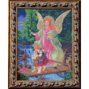 Ангел Хранитель (большая) Канва с нанесенным рисунком для вышивания бисером Солес АХВ-СХ