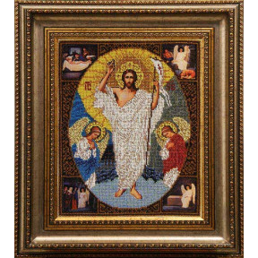 Воскресіння Христове  Канва з нанесеним малюнком для вишивання бісером Солес ВХ-СХ
