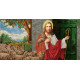 Иисус стучится в дверь Канва с нанесенным рисунком для вышивания бисером Солес ИСД-СХ