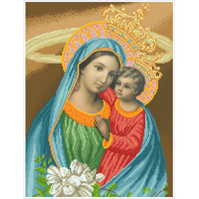 Богородица (яблоневый цвет) Канва с нанесенным рисунком для вышивания бисером БС Солес БЯЦ-СХ