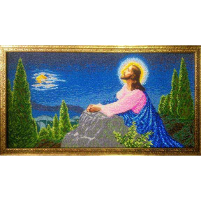 Иисус на Елеонской горе Канва с нанесенным рисунком для вышивания бисером Солес ІОГ-СХ