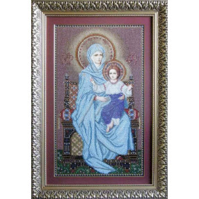 Богородица на Троне Канва с нанесенным рисунком для вышивания бисером БС Солес БТ-СХ