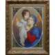 Мадонна з дитям (радість) Канва з нанесеним малюнком для вишивання бісером Солес МДР-СХ