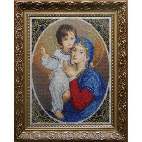 Мадонна с ребенком (радость) Канва с нанесенным рисунком для вышивания бисером Солес МДР-СХ