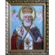 Святой Николай Канва с нанесенным рисунком для вышивания бисером БС Солес СМ-СХ