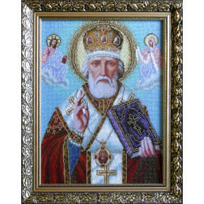 Святой Николай Канва с нанесенным рисунком для вышивания бисером БС Солес СМ-СХ