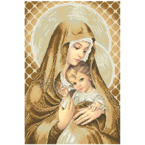 Мадонна с ребенком (покорность) Канва с нанесенным рисунком для вышивания бисером Солес МДП-СХ