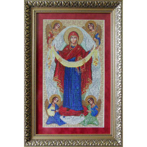 Покров Пресвятой Богородицы Канва с нанесенным рисунком для вышивания бисером Солес ППБ-СХ