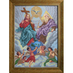 Святая Троица Канва с нанесенным рисунком для вышивания бисером БС Солес СТ-СХ