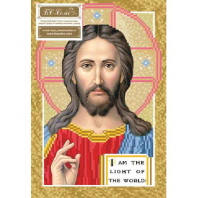 Иисус-Пантократор Канва с нанесенным рисунком для вышивания бисером Солес ИП-СХ