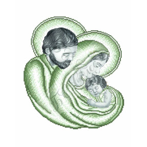 Святое Семейство (сепия) Канва с нанесенным рисунком для вышивания бисером БС Солес СС-с-СХ