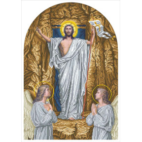 Воскресіння Христове Канва з нанесеним малюнком для вишивання бісером БС Солес І-ВХ-СХ