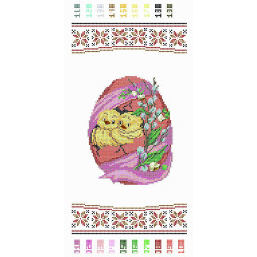 Детское полотенце. Ландыш Канва с нанесенным рисунком для вышивания бисером Солес РВ-Д-04-СХ