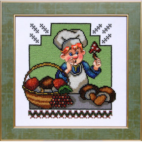 Веселая кухня Канва с нанесенным рисунком для вышивания бисером Солес ВК-02-СХ
