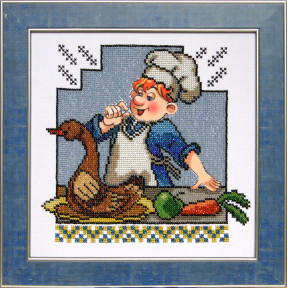 Весела кухня Канва з нанесеним малюнком для вишивання бісером Солес ВК-03-СХ