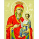 Иверская Богородица Канва с нанесенным рисунком для вышивания бисером БС Солес ИБ-СХ