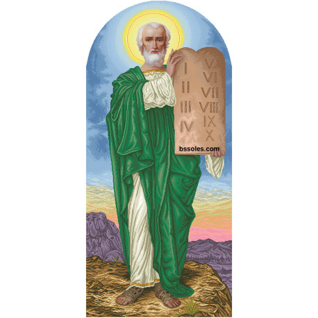 Пророк Моисей (ростовой) Канва с нанесенным рисунком для вышивания бисером Солес СПМ-ИЗ-СХ