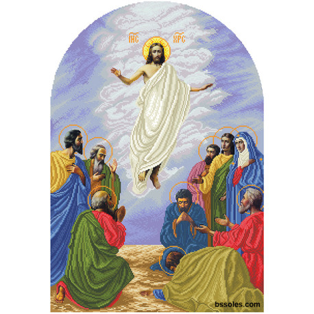 Вознесение Господне (иконостас) Канва с нанесенным рисунком для вышивания бисером Солес І-ВГ-СХ