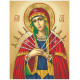 Богородица Семистрельная (большая) Канва с нанесенным рисунком для вышивания бисером Солес БС-В-СХ