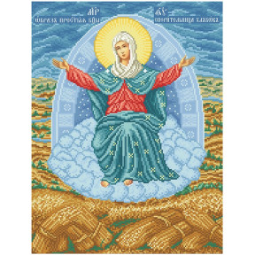 Пресвятая Богородица Спорительница хлебов Канва с нанесенным рисунком для вышивания бисером БС Солес ПБСХ-СХ