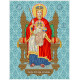 Пресвятая Богородица Государственная Канва с нанесенным рисунком для вышивания бисером БС Солес ПБД-СХ