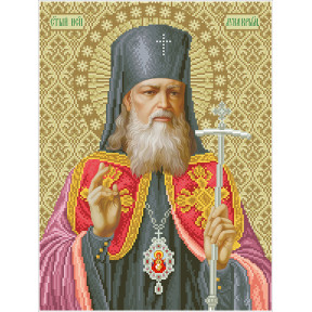 Святитель Лука Кримський (великий) Канва з нанесеним малюнком для вишивання бісером Солес СЛК-В-СХ