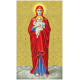 Пресвятая Богородица Валаамская Канва с нанесенным рисунком для вышивания бисером БС Солес ПБВ-2-СХ