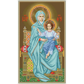 Набор Для Вышивания Бисером БС Солес Богородица на троне БТ фото