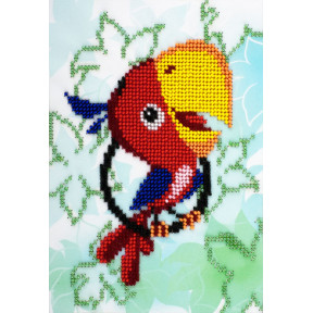 Папуга Набір для вишивання бісером по тканині з малюнком Louise L-625