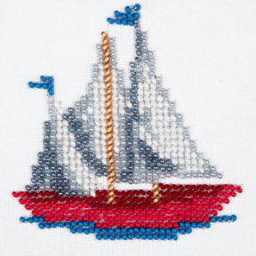 Кораблик Набір для вишивання бісером по тканині з малюнком Louise L-457