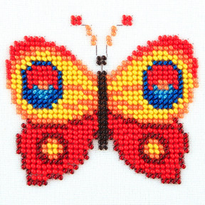Бабочка Схема на ткани для вышивания бисером Louise O-461