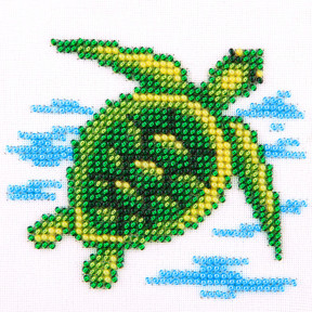 Морська черепаха Схема на тканині для вишивання бісером Louise O-468