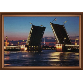 Дворцовый мост Готовая картина стразами Чарівна Мить КС-142