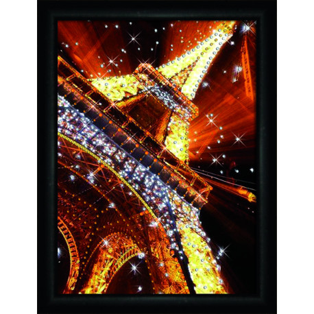 Вогні Парижа Готова картина стразами Чарівна Мить КС-1035