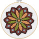 Разноцветный узор Мандала Набор для вышивки в ковровой технике DIMENSIONS 72-70029