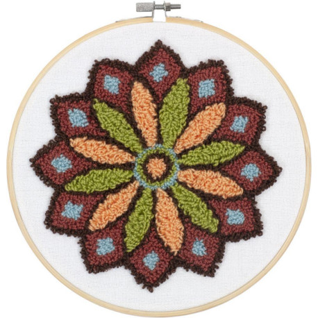 Разноцветный узор Мандала Набор для вышивки в ковровой технике DIMENSIONS 72-70029