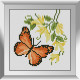 Бабочка с желтым цветком Набор алмазной живописи Dream Art 31768MD