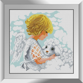 Ангел з овечкою Набір алмазного живопису Dream Art 31813D