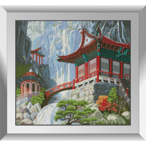 Пагода в горах Набор алмазной живописи Dream Art 31816D