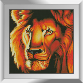 Огненный лев Набор алмазной живописи Dream Art 31844D
