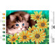 Кіт у квітах Схема для вишивки бісером Virena А5Н_105 фото