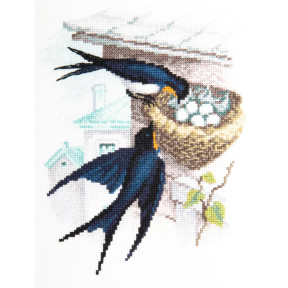 Ласточкино гнездо Набор для вышивания крестиком Чарівна Мить М-517