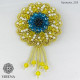 Соняшник синьо жовтий Набір для створення брошки Virena