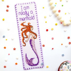 I am a really Mermaid Набор для вышивки крестом закладки Повитруля KSK2-89